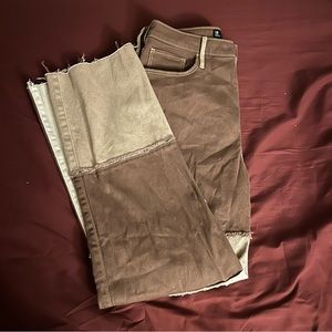 never worn | hollister brown and tan patchwork pants
